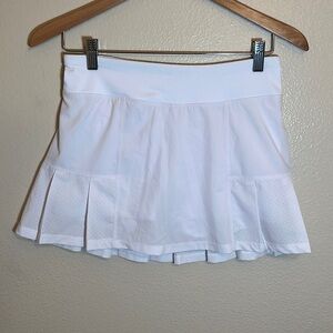 KYODAN White Mini Tennis Skirt